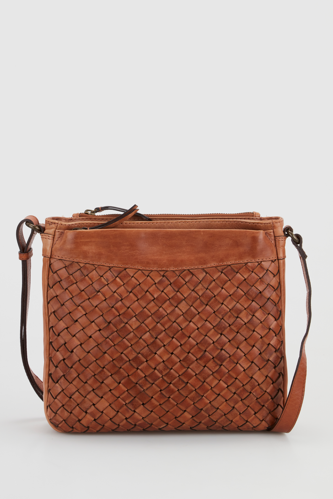 Evity Palma Leather Weave Crossbody Bag Strandbags Australia