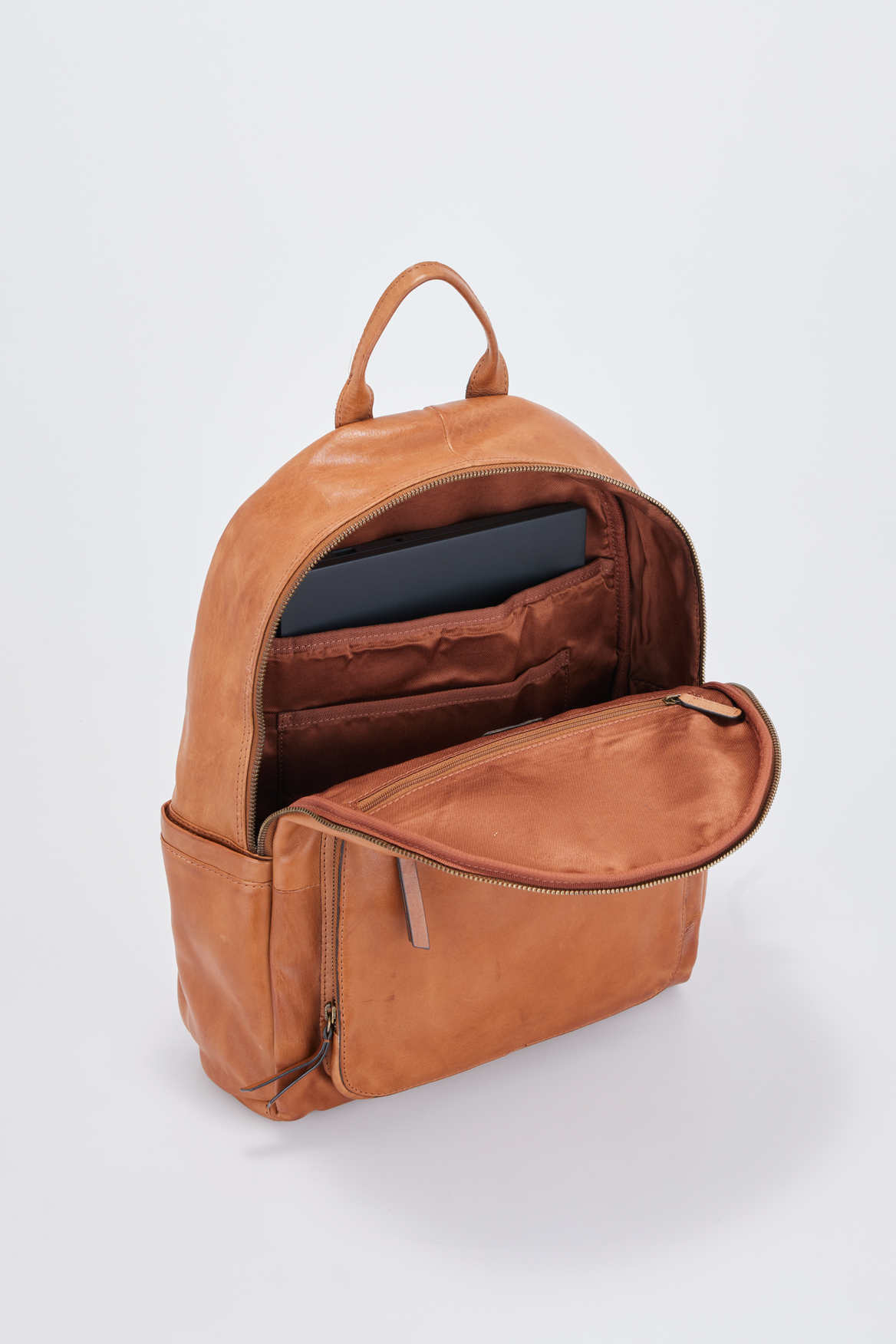 Leather backpack online strandbags