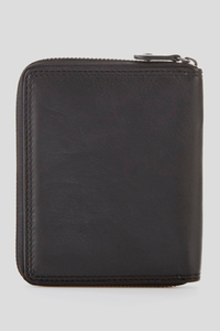 RFID Leather Zip Wallet