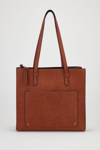 Triple Compartment Tote Bag