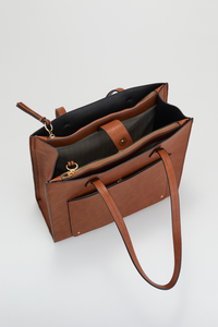 Triple Compartment Tote Bag