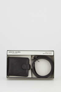 Leather Wallet & Belt Gift Set