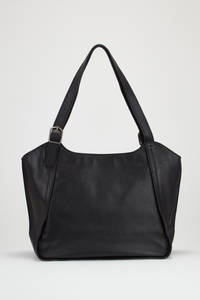 Maya Leather Buckle Tote Bag