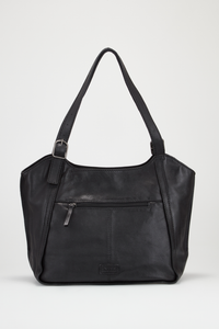 Maya Leather Buckle Tote Bag