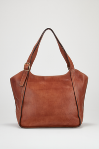 Maya Leather Buckle Tote Bag