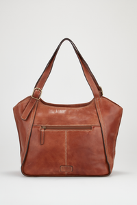 Maya Leather Buckle Tote Bag