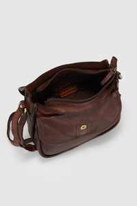 Ari Leather Double Crossbody Bag