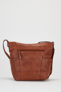 Palma Leather Weave Bucket Bag