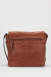 Maya Leather Flap Crossbody Bag