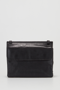 Maya Leather Double Flap Crossbody