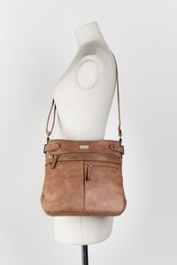 Tri-Pocket Crossbody Bag