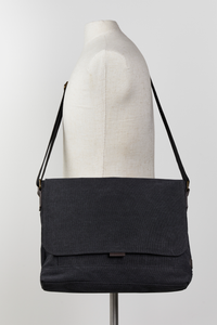 Blake Canvas/Lea Trim Satchel