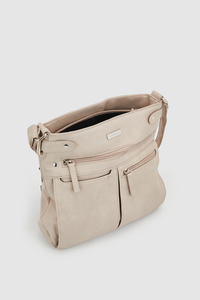 Tri-Pocket Crossbody Bag