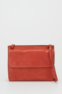 Maya Leather Double Flap Crossbody