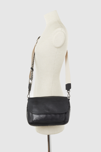 Pia Leather Flap Crossbody Bag