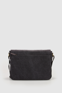 Blake Canvas/Lea Trim Satchel