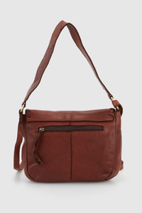 Cora Leather Flap Crossbody Bag