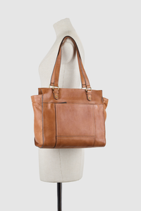 Mica Leather Tote Bag