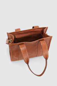 Pia Leather Tote Bag