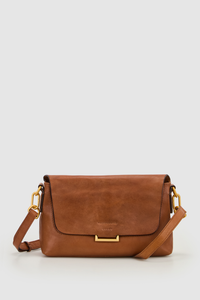 Luna Leather Flap Crossbody Bag