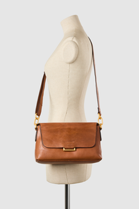 Luna Leather Flap Crossbody Bag