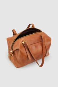 Ivy Leather Buckle Tote Bag