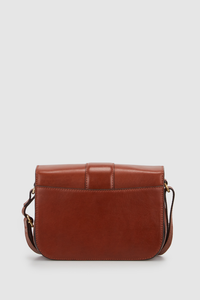 Ivy Leather Flap Crossbody Bag