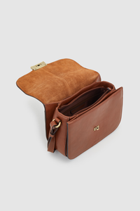 Ivy Leather Flap Crossbody Bag