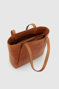 Josie Leather Soft Fold Tote Bag