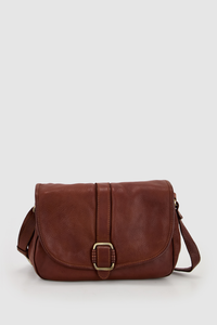 Dakota Leather Flap Crossbody Bag