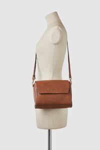 Myla Leather Flap Crossbody Bag