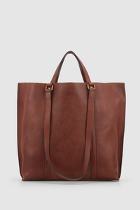 Myla Leather Unlined Tote Bag