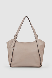 Maya Leather Buckle Tote Bag