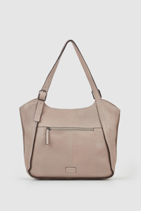 Maya Leather Buckle Tote Bag