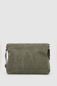 Blake Canvas/Lea Trim Satchel