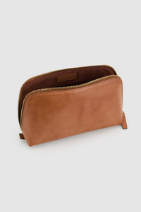 Bronte Leather Large Cosmetic Case