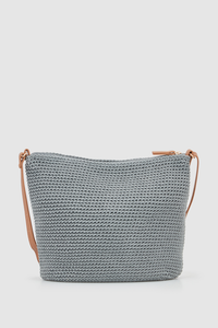 Rayon Crochet Crossbody Bag