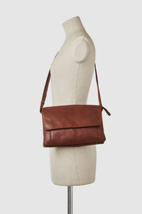 Malea Leather Flap Crossbody Bag