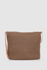 Rayon Crochet Crossbody Bag