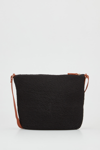 Rayon Crochet Crossbody Bag