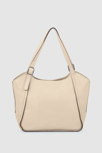 Maya Leather Buckle Tote Bag