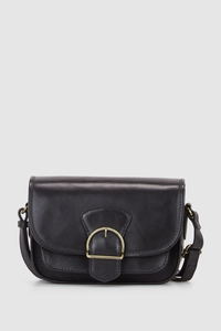 Ivy Leather Flap Crossbody Bag