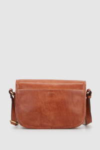 Ivy Leather Flap Crossbody Bag