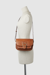 Ivy Leather Flap Crossbody Bag