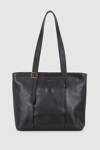 Ivy Leather Buckle Tote Bag