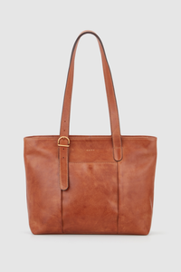 Ivy Leather Buckle Tote Bag