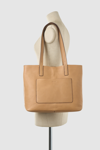 Quinn Leather Unlined Tote Bag