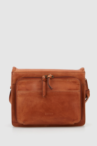 Mila Leather Flap Crossbody Bag