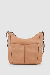 Clio Leather Scoop Crossbody Bag