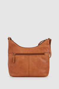 Clio Leather Scoop Crossbody Bag